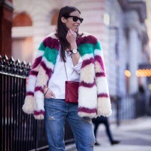 Scotch & Soda Faux Fur Coat